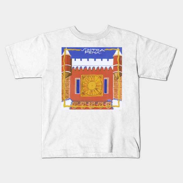 Sintra. Pena Palace Kids T-Shirt by terezadelpilar